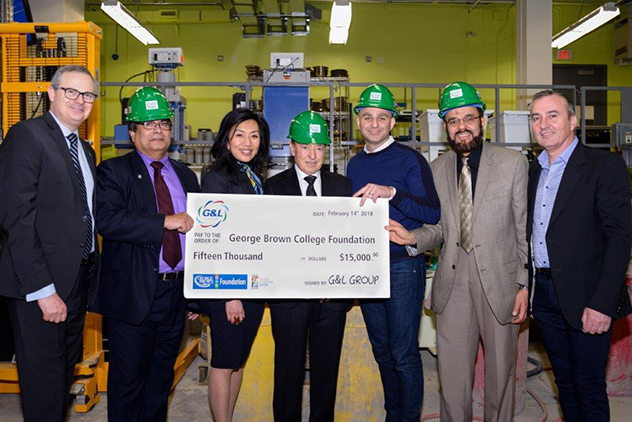 G&L Group Donates $15,000 for Construction & Engineering Technologies Scholarships