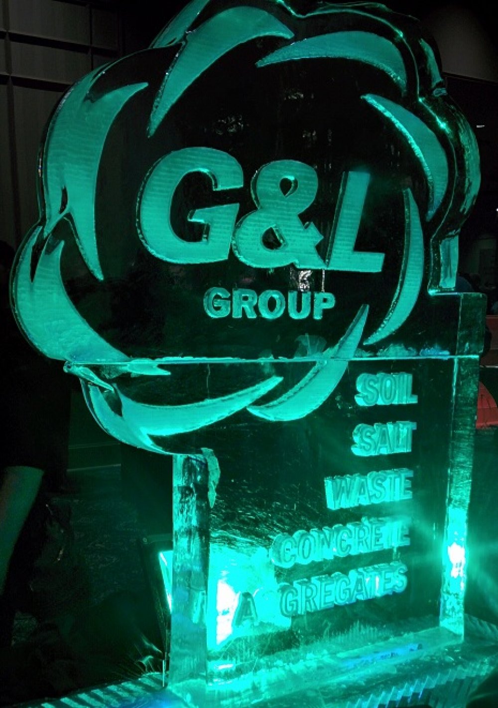 G&L Group Logo Ice Sculpture
